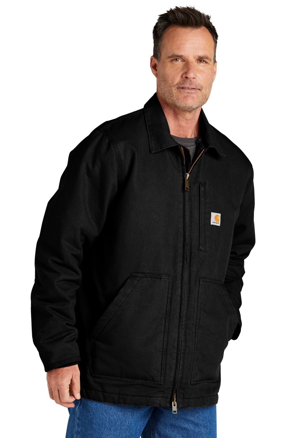Carhartt CT104293/CTT104293 Mens Sherpa Lined Full Zip Jacket Black Model 3Q