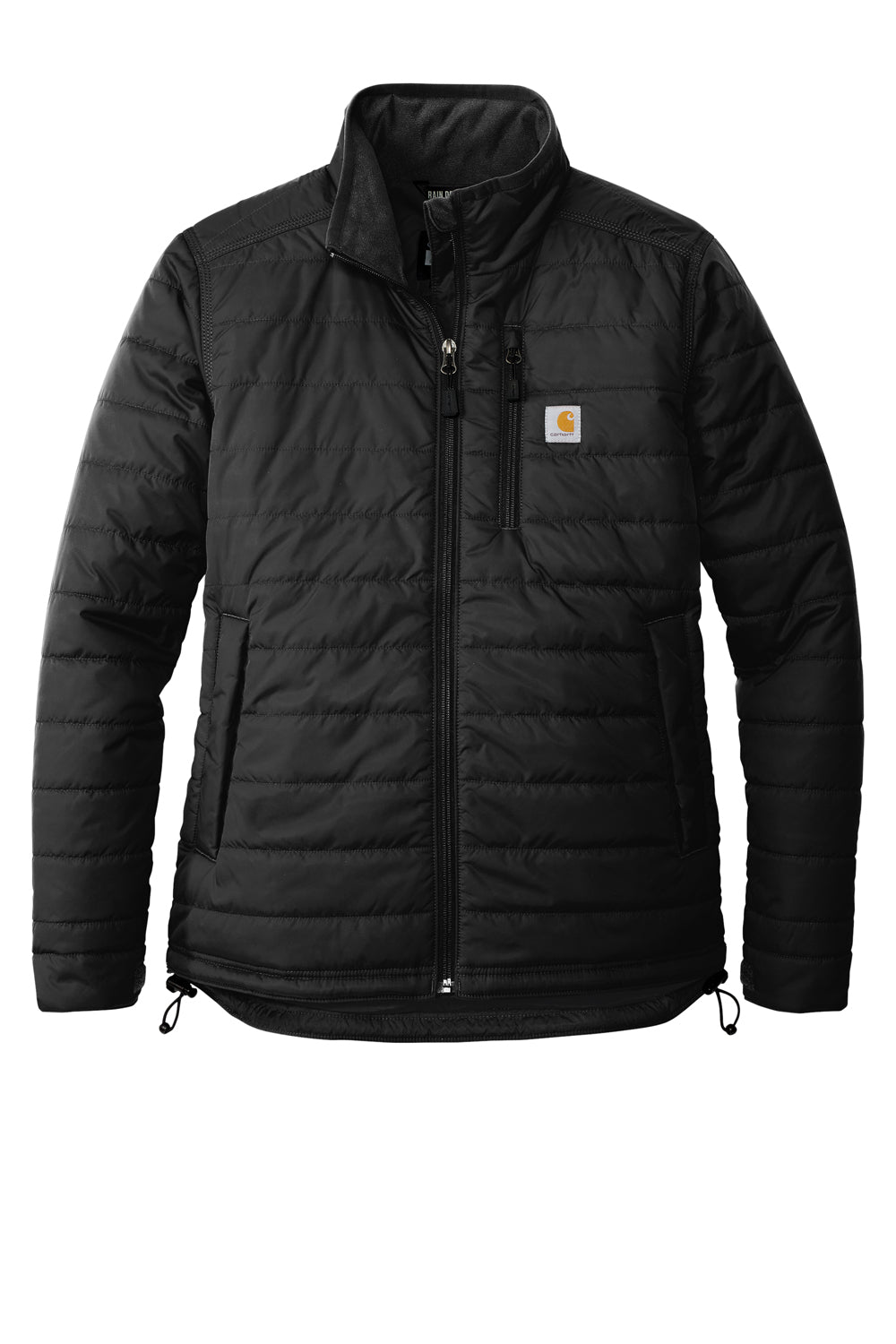 Carhartt CT104314 Womens Gilliam Wind & Water Resistant Full Zip Jacket Black Flat Front