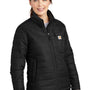 Carhartt Womens Gilliam Wind & Water Resistant Full Zip Jacket - Black