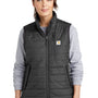 Carhartt Womens Gilliam Wind & Water Resistant Full Zip Vest - Shadow Grey