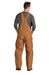 Carhartt CT104393/CTS104393/CTT104393/CT106672/CTS106672/CTT106672 Mens Firm Duck Insulated Bib Overalls w/ Pockets Carhartt Brown Model Back