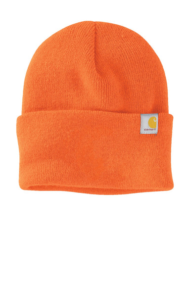 Carhartt Hats CT104597 Unisex Watch 2.0 Beanie Brite Orange Flat Front