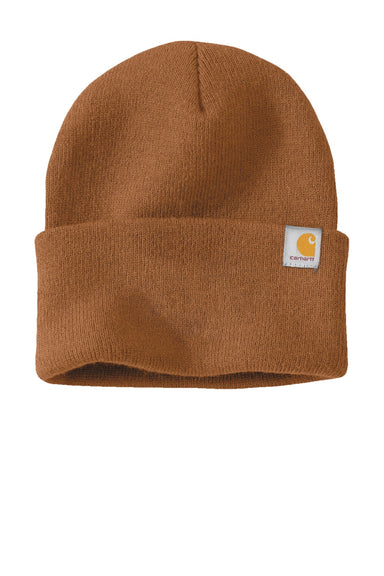 Carhartt Hats CT104597 Unisex Watch 2.0 Beanie Carhartt Brown Flat Front