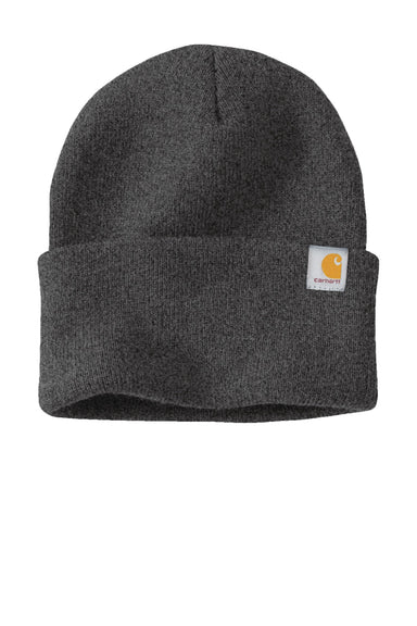 Carhartt Hats CT104597 Unisex Watch 2.0 Beanie Heather Coal Grey Flat Front