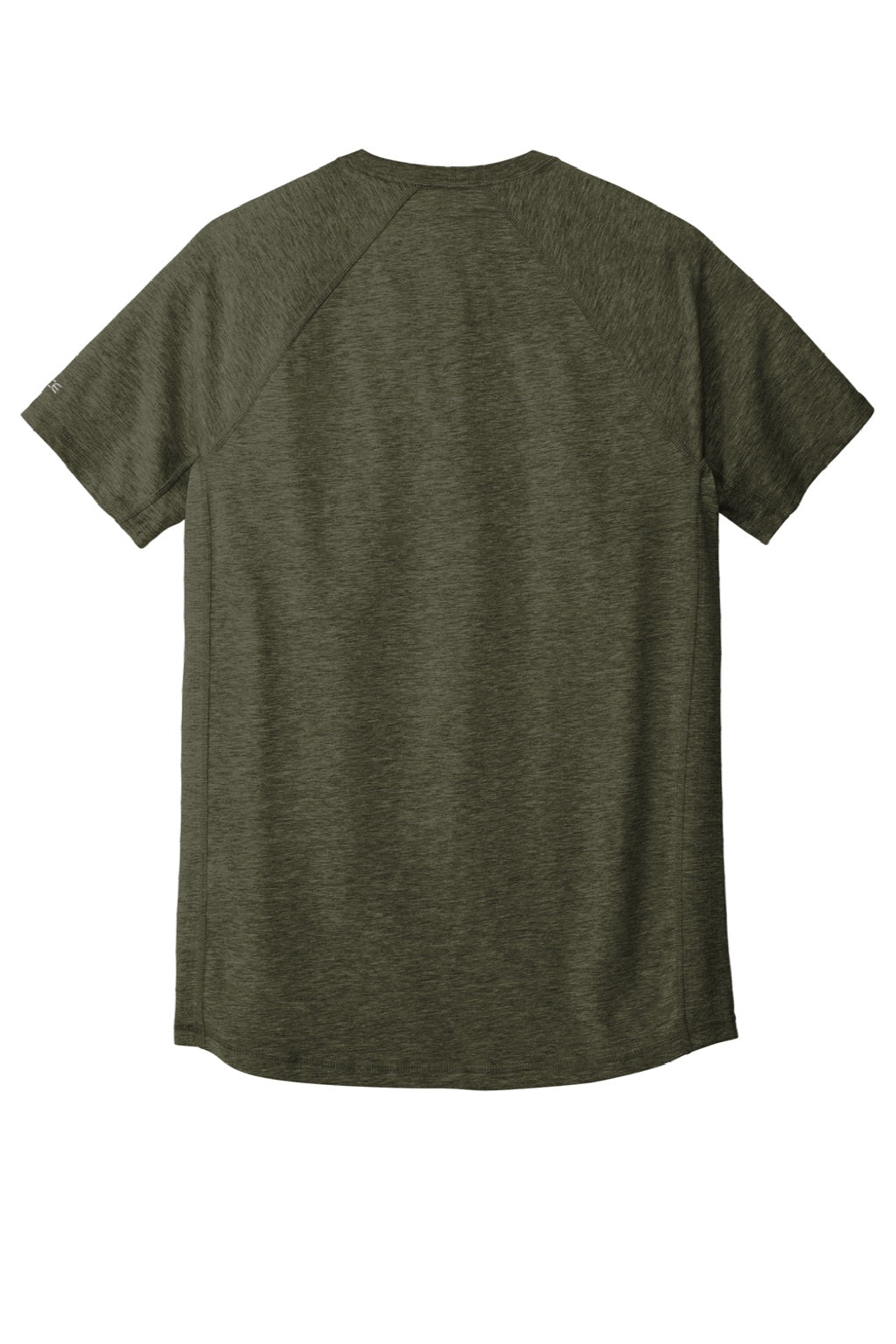 Carhartt CT104616/CT106652 Mens Force Moisture Wicking Short Sleeve Crewneck T-Shirt w/ Pocket Heather Basil Green Flat Back