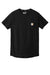 Carhartt CT104616/CT106652 Mens Force Moisture Wicking Short Sleeve Crewneck T-Shirt w/ Pocket Black Flat Front