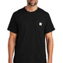 Carhartt Mens Force Moisture Wicking Short Sleeve Crewneck T-Shirt w/ Pocket - Black