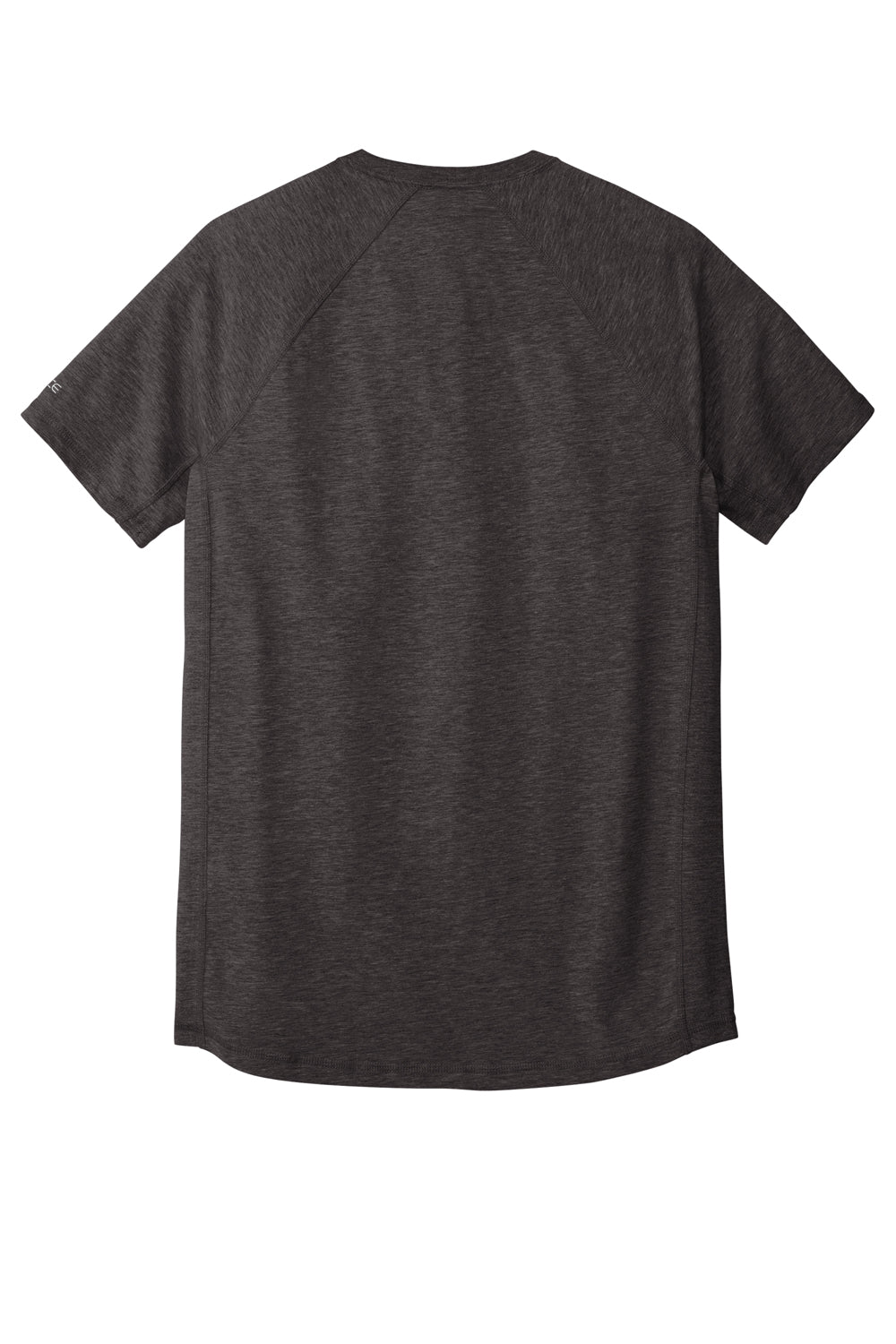 Carhartt CT104616 Mens Force Moisture Wicking Short Sleeve Crewneck T-Shirt w/ Pocket Heather Carbon Grey Flat Back