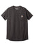 Carhartt CT104616/CT106652 Mens Force Moisture Wicking Short Sleeve Crewneck T-Shirt w/ Pocket Heather Carbon Grey Flat Front