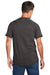 Carhartt CT104616 Mens Force Moisture Wicking Short Sleeve Crewneck T-Shirt w/ Pocket Heather Carbon Grey Model Back