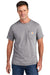 Carhartt CT104616/CT106652 Mens Force Moisture Wicking Short Sleeve Crewneck T-Shirt w/ Pocket Heather Grey Model Front