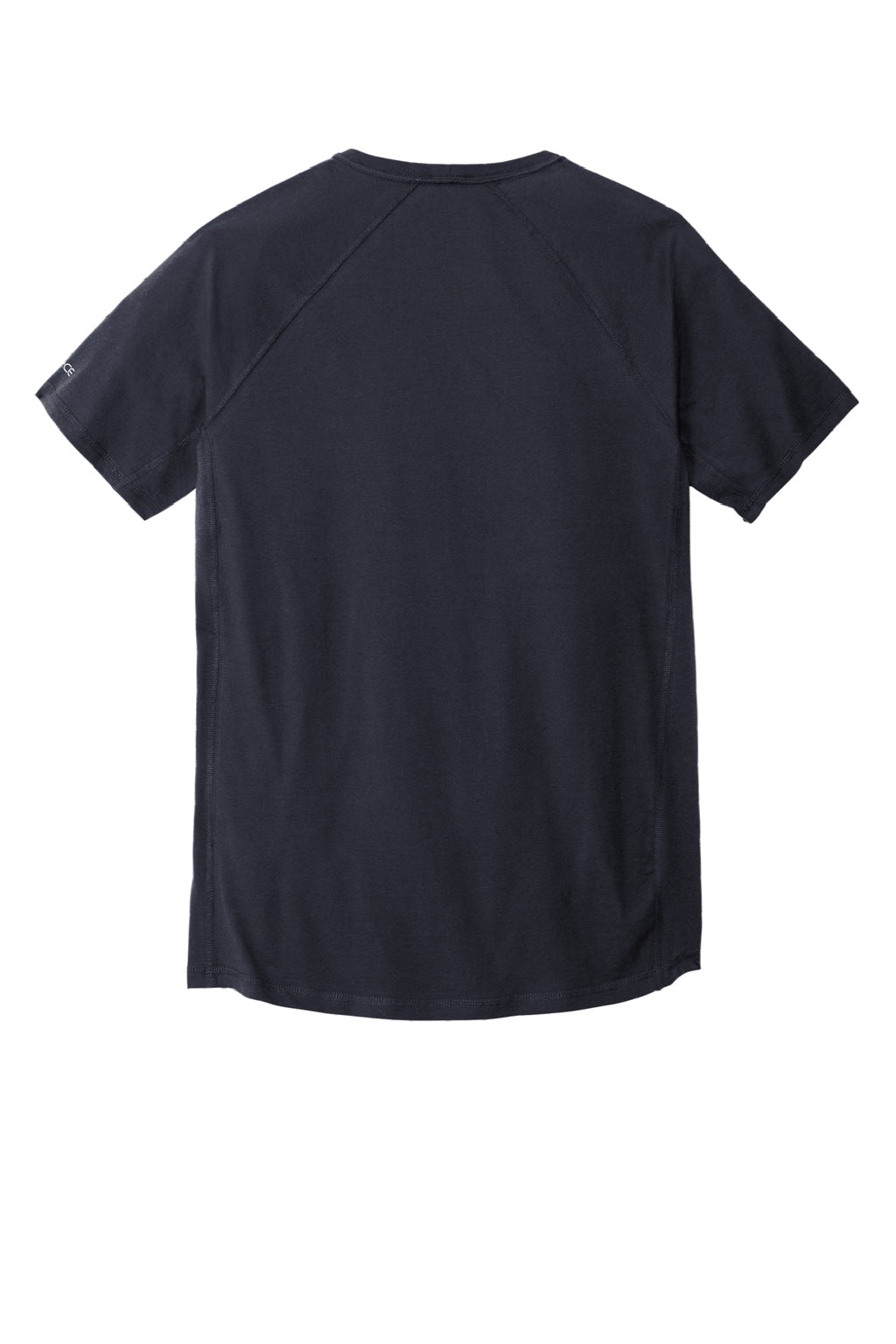 Carhartt CT104616/CT106652 Mens Force Moisture Wicking Short Sleeve Crewneck T-Shirt w/ Pocket Navy Blue Flat Back