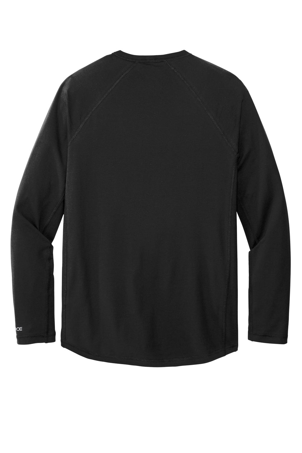 Carhartt CT104617 Mens Force Moisture Wicking Long Sleeve Crewneck T-Shirt w/ Pocket Black Flat Back