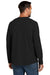 Carhartt CT104617 Mens Force Moisture Wicking Long Sleeve Crewneck T-Shirt w/ Pocket Black Model Back