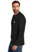 Carhartt CT104617 Mens Force Moisture Wicking Long Sleeve Crewneck T-Shirt w/ Pocket Black Model Side