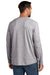 Carhartt CT104617 Mens Force Moisture Wicking Long Sleeve Crewneck T-Shirt w/ Pocket Heather Grey Model Back