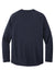Carhartt CT104617 Mens Force Moisture Wicking Long Sleeve Crewneck T-Shirt w/ Pocket Navy Blue Flat Back