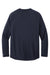 Carhartt CT104617/CT106656 Mens Force Moisture Wicking Long Sleeve Crewneck T-Shirt w/ Pocket Navy Blue Flat Back