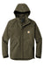 Carhartt CT104670 Mens Storm Defender Shoreline Waterproof Full Zip Hooded Jacket Moss Green Flat Front