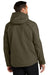 Carhartt CT104670 Mens Storm Defender Shoreline Waterproof Full Zip Hooded Jacket Moss Green Model Back