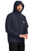 Carhartt CT104670 Mens Storm Defender Shoreline Waterproof Full Zip Hooded Jacket Navy Blue Model 3Q