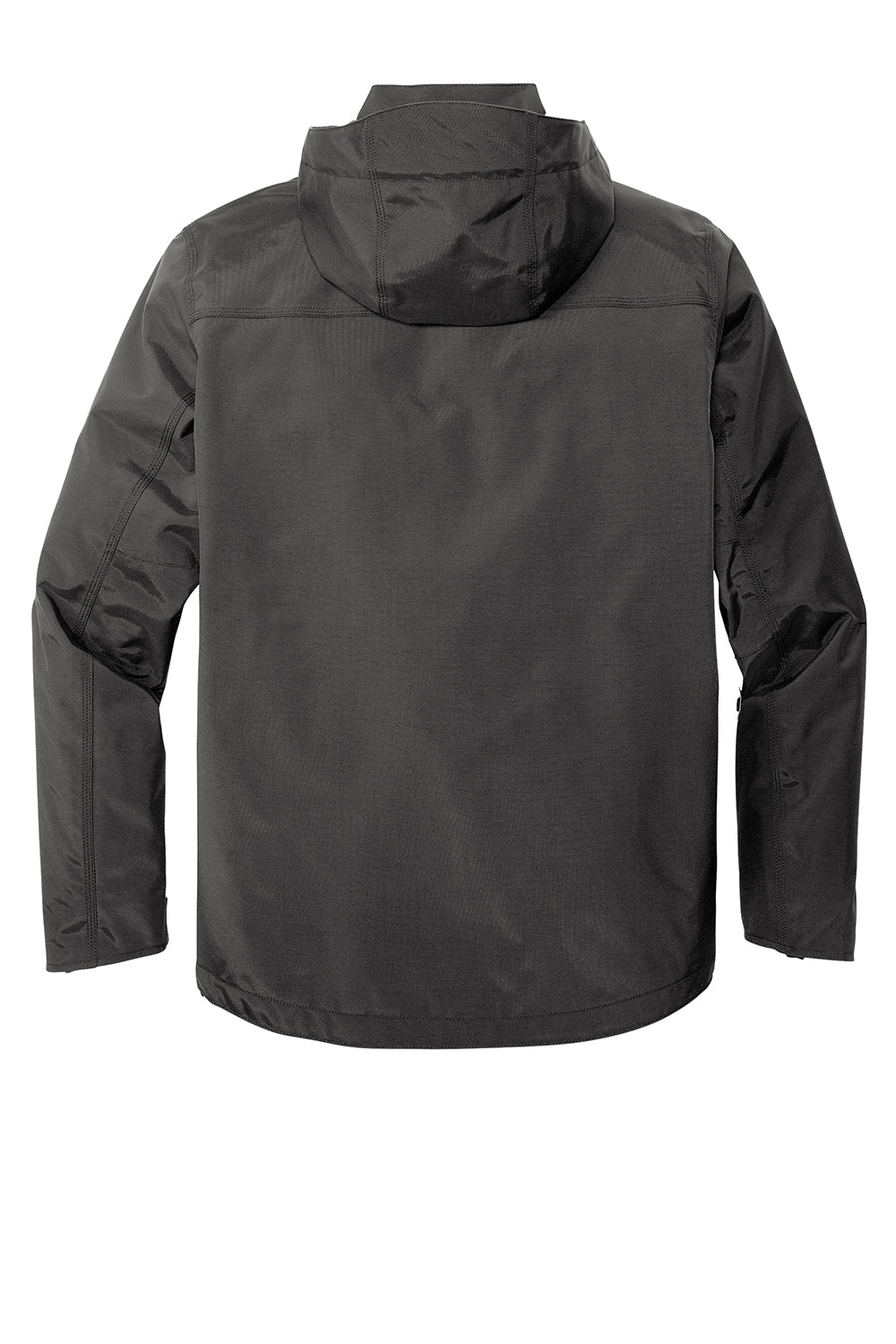 Carhartt CT104670 Mens Storm Defender Shoreline Waterproof Full Zip Hooded Jacket Shadow Grey Flat Back