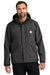 Carhartt CT104670 Mens Storm Defender Shoreline Waterproof Full Zip Hooded Jacket Shadow Grey Model Front