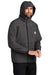 Carhartt CT104670 Mens Storm Defender Shoreline Waterproof Full Zip Hooded Jacket Shadow Grey Model 3Q