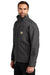 Carhartt CT104670 Mens Storm Defender Shoreline Waterproof Full Zip Hooded Jacket Shadow Grey Model Side