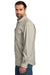 Carhartt CT105291 Mens Force Moisture Wicking Long Sleeve Button Down Shirt w/ Double Pockets Steel Grey Model Side