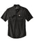 Carhartt CT105292 Mens Force Moisture Wicking Short Sleeve Button Down Shirt w/ Double Pockets Black Flat Front