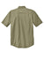 Carhartt CT105292 Mens Force Moisture Wicking Short Sleeve Button Down Shirt w/ Double Pockets Burnt Olive Green Flat Back
