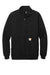 Carhartt CT105294 Mens 1/4 Zip Sweatshirt w/ Pouch Pocket Black Flat Front