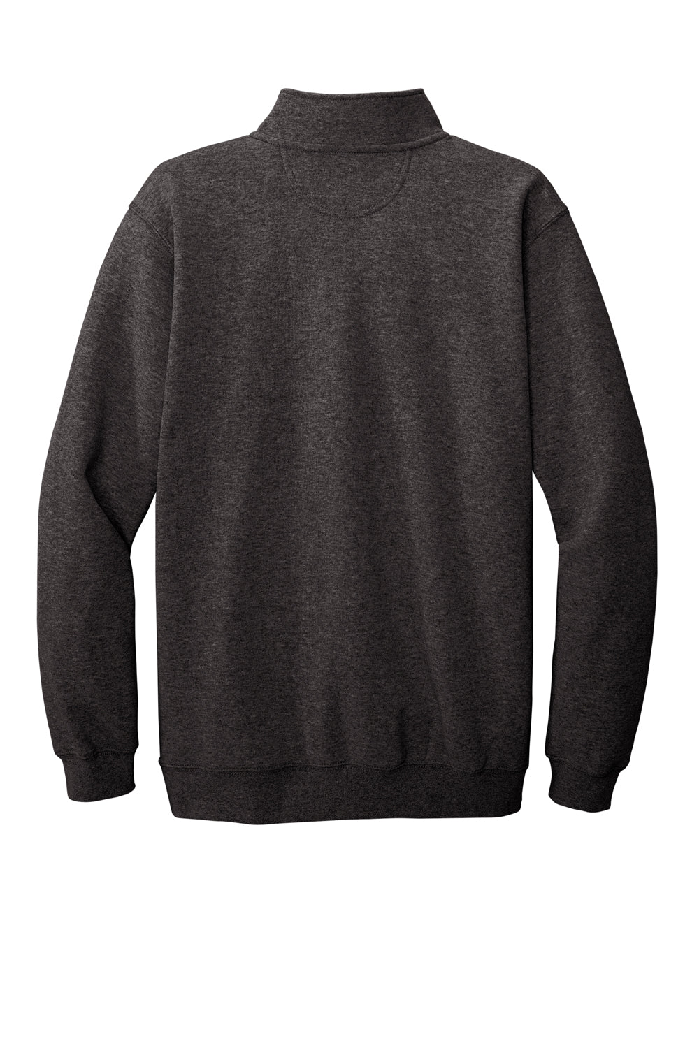 Carhartt CT105294 Mens 1/4 Zip Sweatshirt Heather Carbon Grey Flat Back