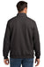 Carhartt CT105294 Mens 1/4 Zip Sweatshirt Heather Carbon Grey Model Back
