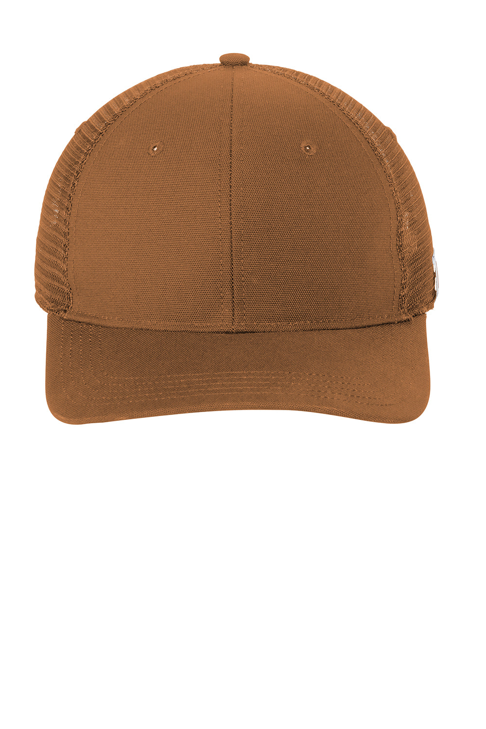 Carhartt CT105298 Mens Moisture Wicking Canvas Mesh Back Hat Carhartt Brown Flat Front