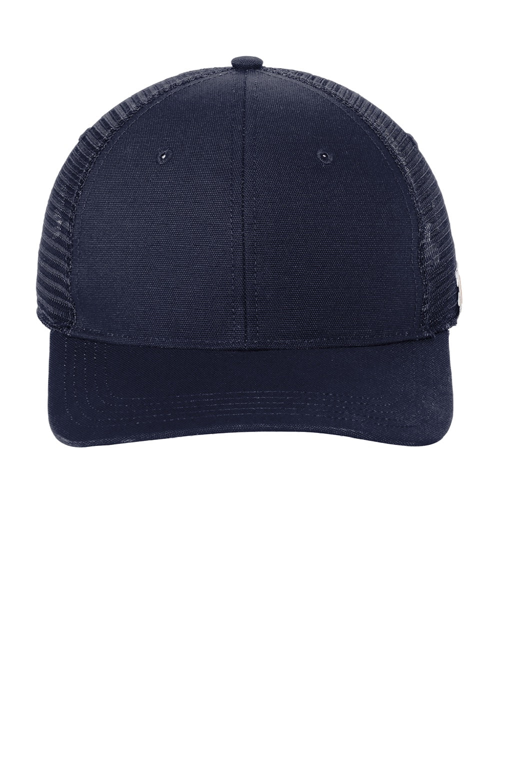 Carhartt Hats CT105298 Mens Moisture Wicking Canvas Mesh Back Hat Navy Blue Flat Front