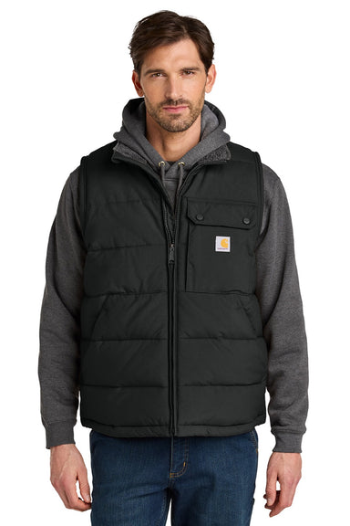 Carhartt CT105475 Mens Montana Insulated Full Zip Vest Black Model Front