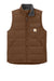 Carhartt CT105475 Mens Montana Insulated Full Zip Vest Red Duck Brown Flat Front