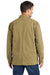 Carhartt CT105532 Mens Rugged Flex Fleece Lined Button Down Shirt Jacket Dark Khaki Brown Model Back
