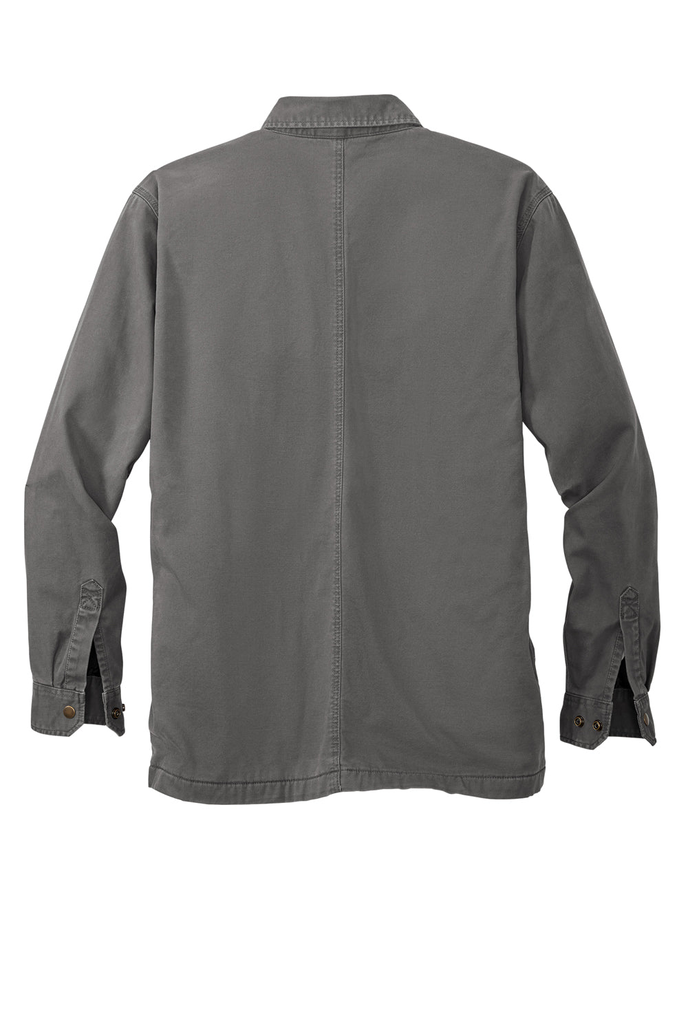 Carhartt CT105532 Mens Rugged Flex Button Down Shirt Jacket Shadow Grey Flat Back