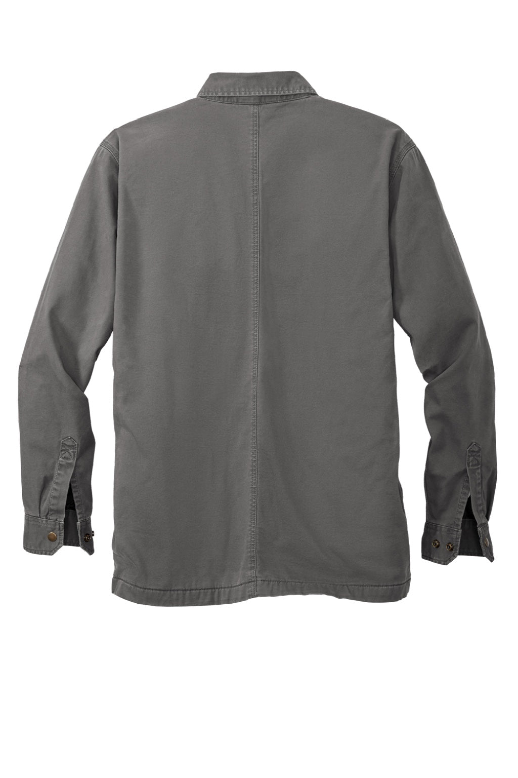 Carhartt CT105532 Mens Rugged Flex Fleece Lined Button Down Shirt Jacket Shadow Grey Flat Back