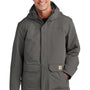 Carhartt Mens Super Dux Wind & Water Resistant Full Zip Hooded Jacket - Gravel Grey