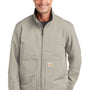 Carhartt Mens Super Dux Wind & Water Resistant Full Zip Jacket - Greige Grey