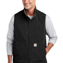 Carhartt Mens Super Dux Wind & Water Resistant Full Zip Vest - Black