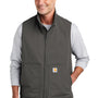Carhartt Mens Super Dux Wind & Water Resistant Full Zip Vest - Gravel Grey