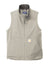 Carhartt CT105535 Mens Super Dux Wind & Water Resistant Full Zip Vest Greige Grey Flat Front