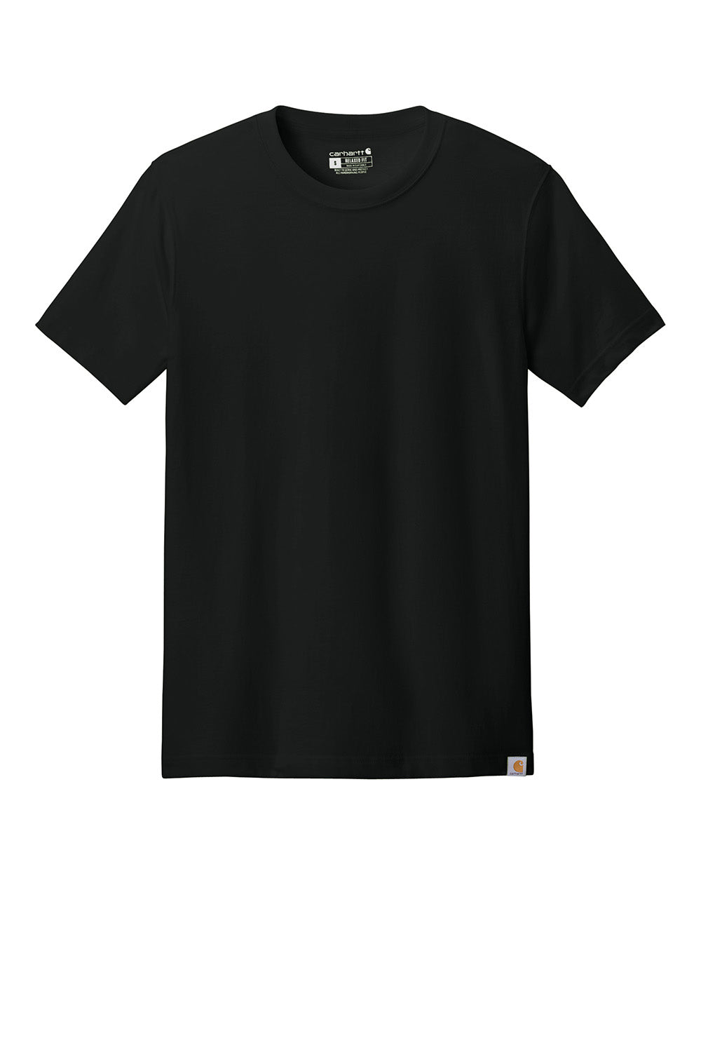 Carhartt CT106020 Mens Short Sleeve Crewneck T-Shirt Black Flat Front