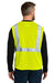 Carhartt CT106171 Mens ANSI Class 2 Mesh Full Zip Vest Bright Lime Green Model Back