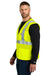 Carhartt CT106171 Mens ANSI Class 2 Mesh Full Zip Vest Bright Lime Green Model Side